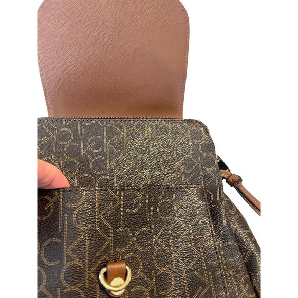 Calvin Klein (May or may not be authentic) Brown Monogram Mini Backpack main image 7